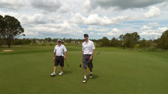 My playing partners at Twin Creeks Golf & Country Club