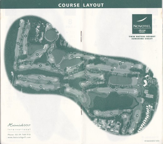 Course map for Twin Waters Golf Club