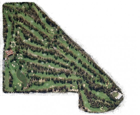 Course map for Western Australia Golf Club