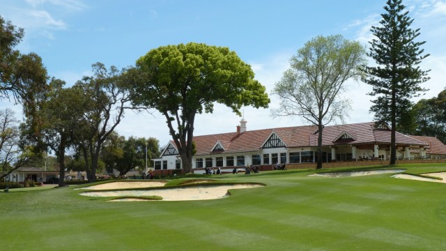 The 18th green at Western Australian Golf Club