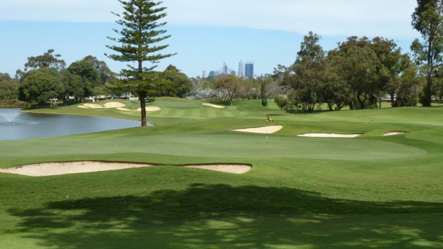 The 9th green at Western Australian Golf Club