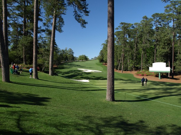 The 10th green at Augusta National Golf Club