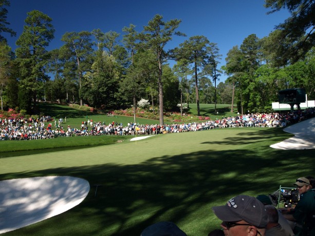 The 16th green at Augusta National Golf Club