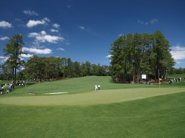 The 2nd green at Augusta National Golf Club