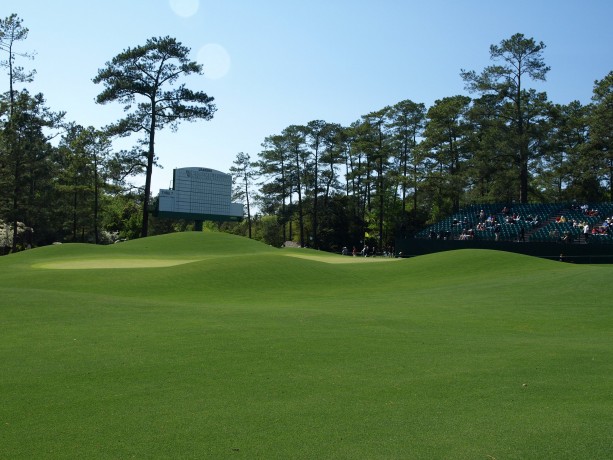 The Mackenzie humps on the 8th at Augusta National Golf Club