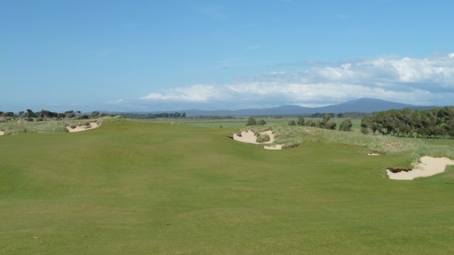 The 11th fairway at Barnbougle Dunes