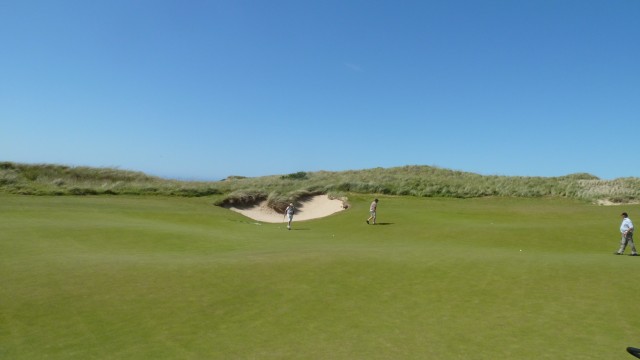 The 13th green at Barnbougle Dunes