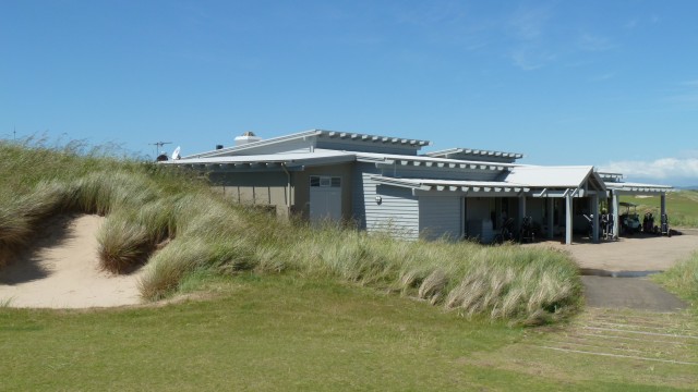 The clubhouse at Barnbougle Dunes