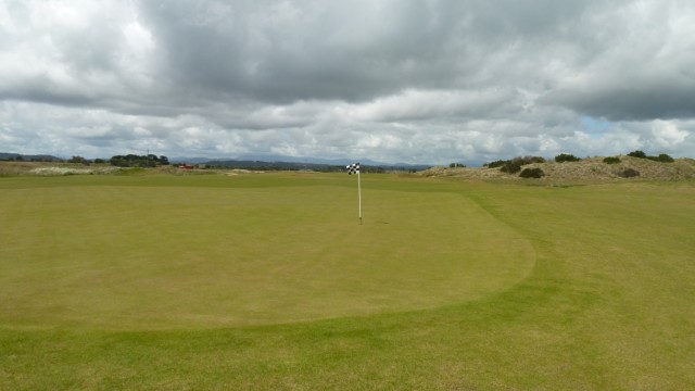 The 12th green at Barnbougle Lost Farm