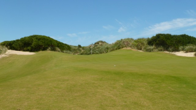 The 14th green at Barnbougle Lost Farm