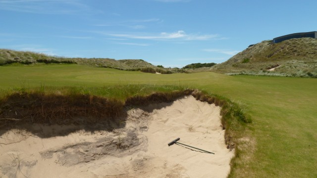 The 18th green at Barnbougle Lost Farm