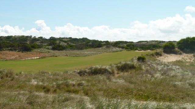 The 8th tee at Barnbougle Lost Farm