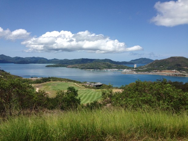 The 18th tee at Hamilton Island Golf Club