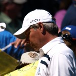 Fred Couples signing autographs at the Masters