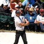 Martin Kaymer in the par 3 comp at the Masters