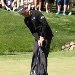 Camillo Villegas on the 16th at the Masters