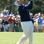 Tom Watson on the 15th at the Masters