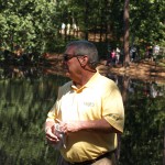 Fuzzy Zoeller in the par 3 comp at the Masters