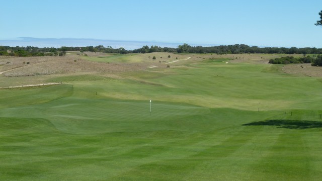 The 18th fairway at Moonah Links Open Course