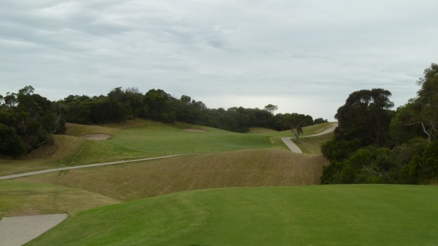 The 17th tee at RACV Cape Schanck Resort