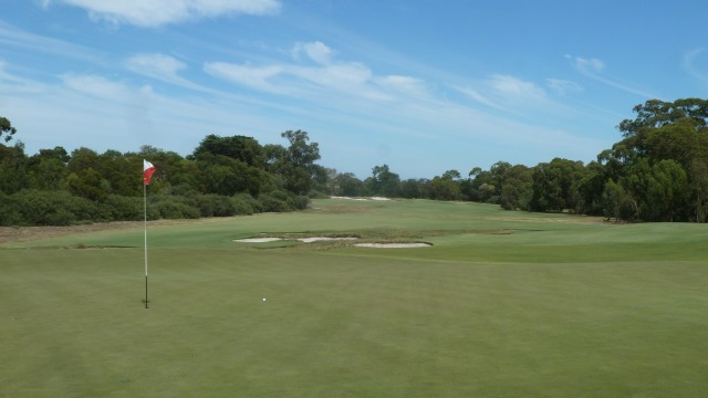 The 10th green at Royal Melbourne Golf Club East Course