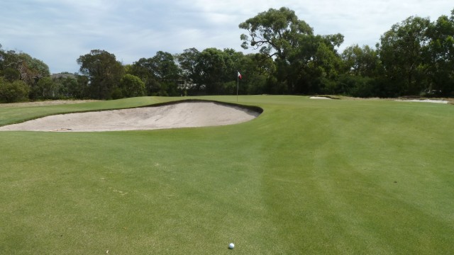 The 11th green at Royal Melbourne Golf Club East Course