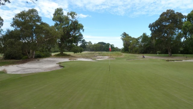 The 13th green at Royal Melbourne Golf Club East Course