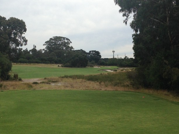 The 15th tee at Royal Melbourne Golf Club East Course