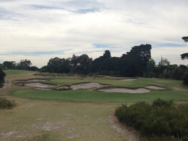 The 16th tee at Royal Melbourne Golf Club East Course