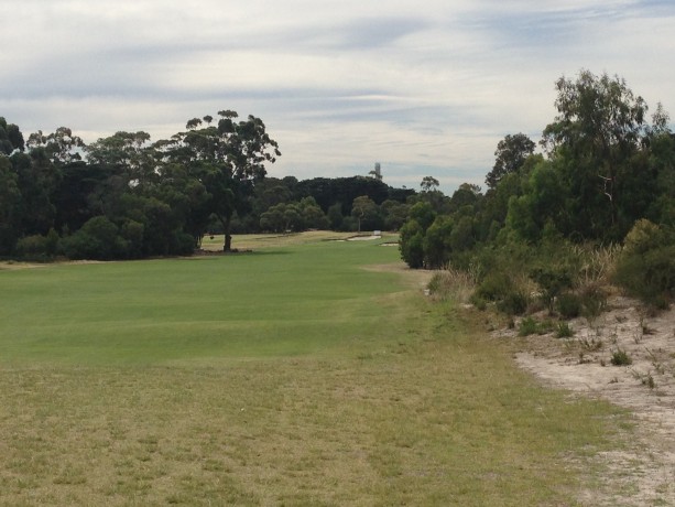 The 17th tee at Royal Melbourne Golf Club East Course