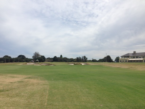 The 18th fairway at Royal Melbourne Golf Club East Course