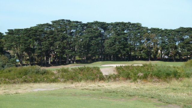 The 1st tee at Royal Melbourne Golf Club East Course