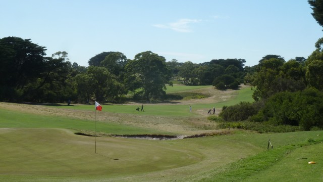 The 2nd tee at Royal Melbourne Golf Club East Course