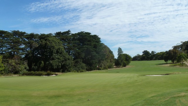 The 3rd green at Royal Melbourne Golf Club East Course