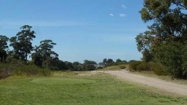 The 5th tee at Royal Melbourne Golf Club East Course