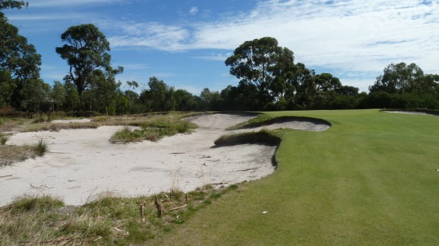 The 6th green at Royal Melbourne Golf Club East Course