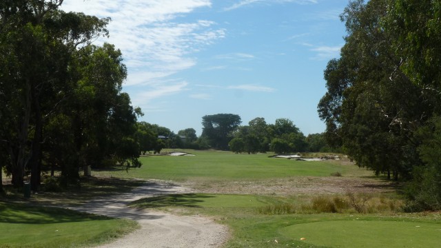 The 7th tee at Royal Melbourne Golf Club East Course