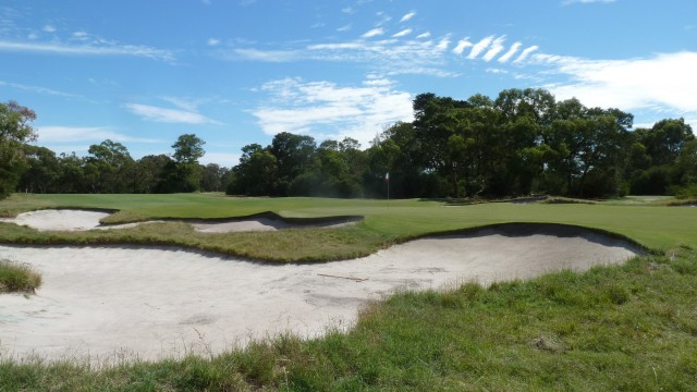 The 9th green at Royal Melbourne Golf Club East Course