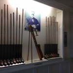 Old clubs on display at Royal Melbourne Golf Club