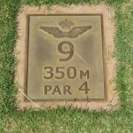 Tee marker of the Royal Melbourne Golf Club East Course