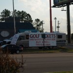 Ticket sellers at The Masters