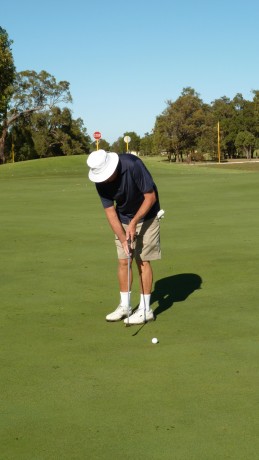 Playing partner Mal at The Vines Resort Ellenbrook Course