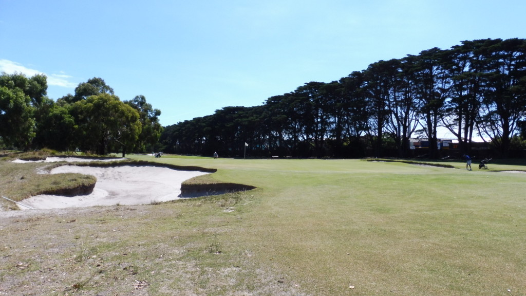 The 2nd green at Victoria Golf Club