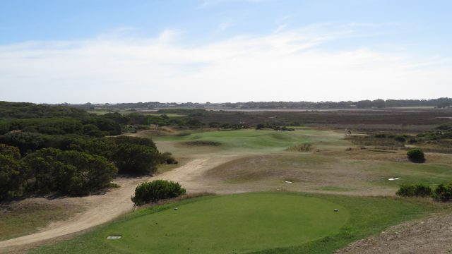 The 13th tee at Barwon Heads Golf Club