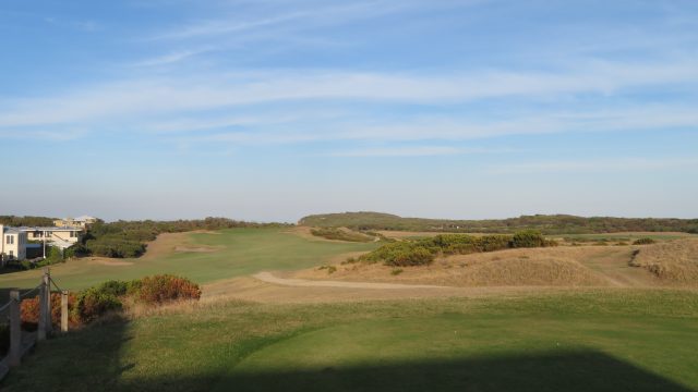 The 1st tee at Barwon Heads Golf Club