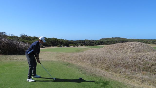 The 2nd tee at Barwon Heads Golf Club