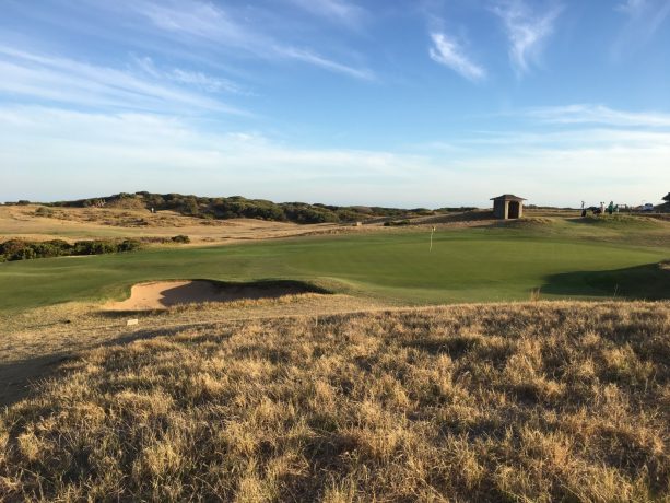 The 6th green at Barwon Heads Golf Club