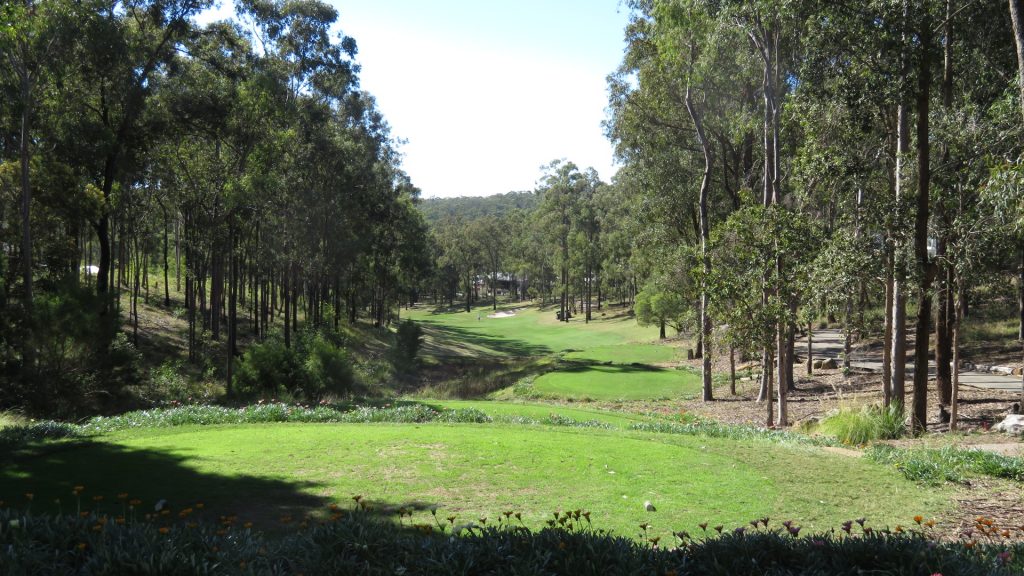 The 13th tee at Brookwater Golf Club
