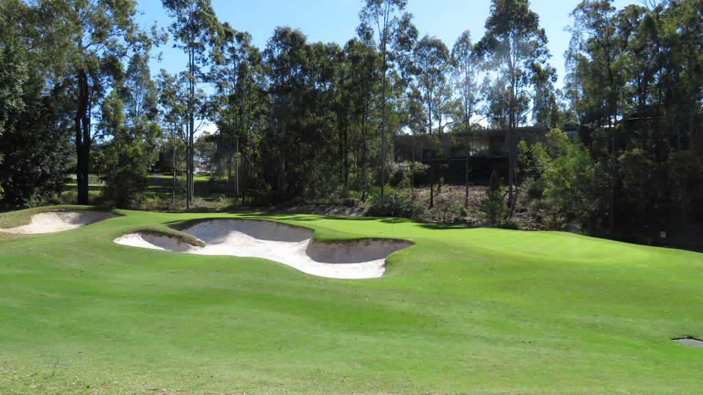 The 17th green at Brookwater Golf Club
