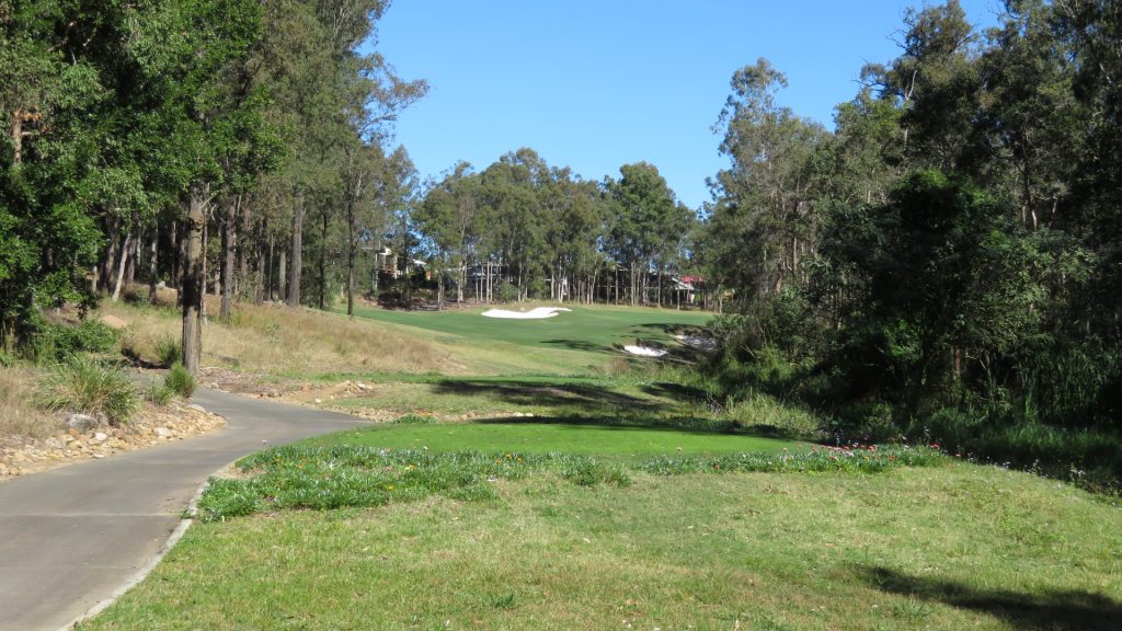 The 17th tee at Brookwater Golf Club